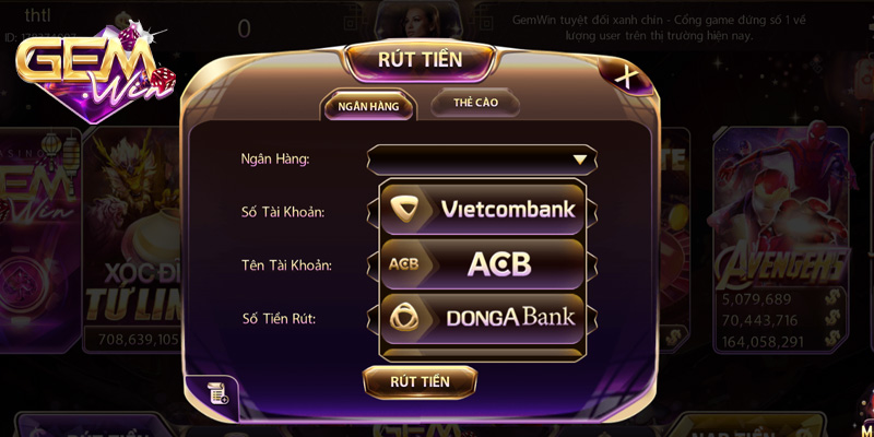 Cách Nạp Rút Tiền Tại Gemwin Chi Tiết Nhất